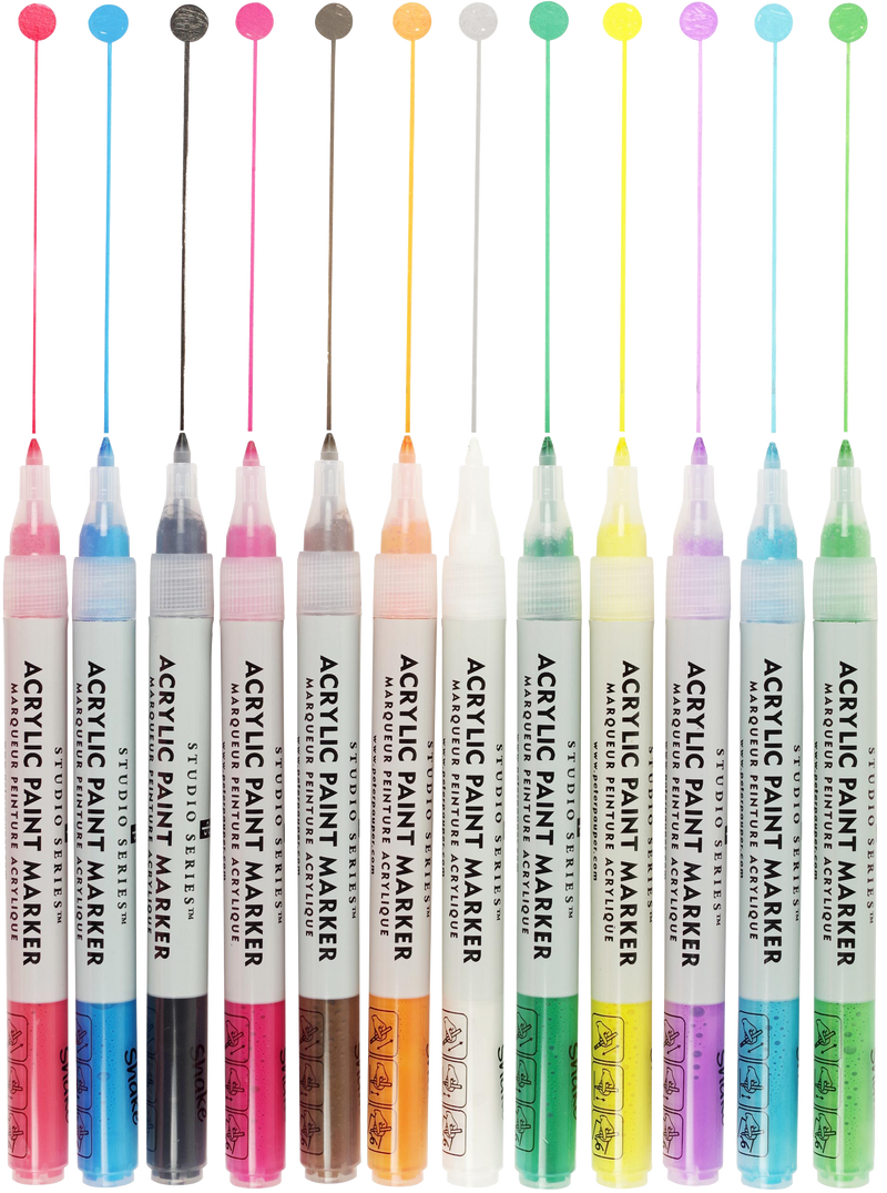 Studio Series Acrylic Paint Markers (Set of 12) – Peter Pauper Press